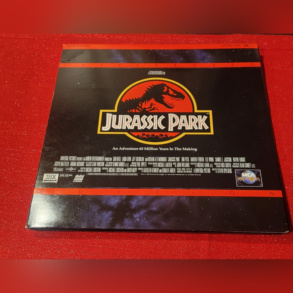 Jurassic Park Letterbox Edition, Laserdisc Preowned Good Condition